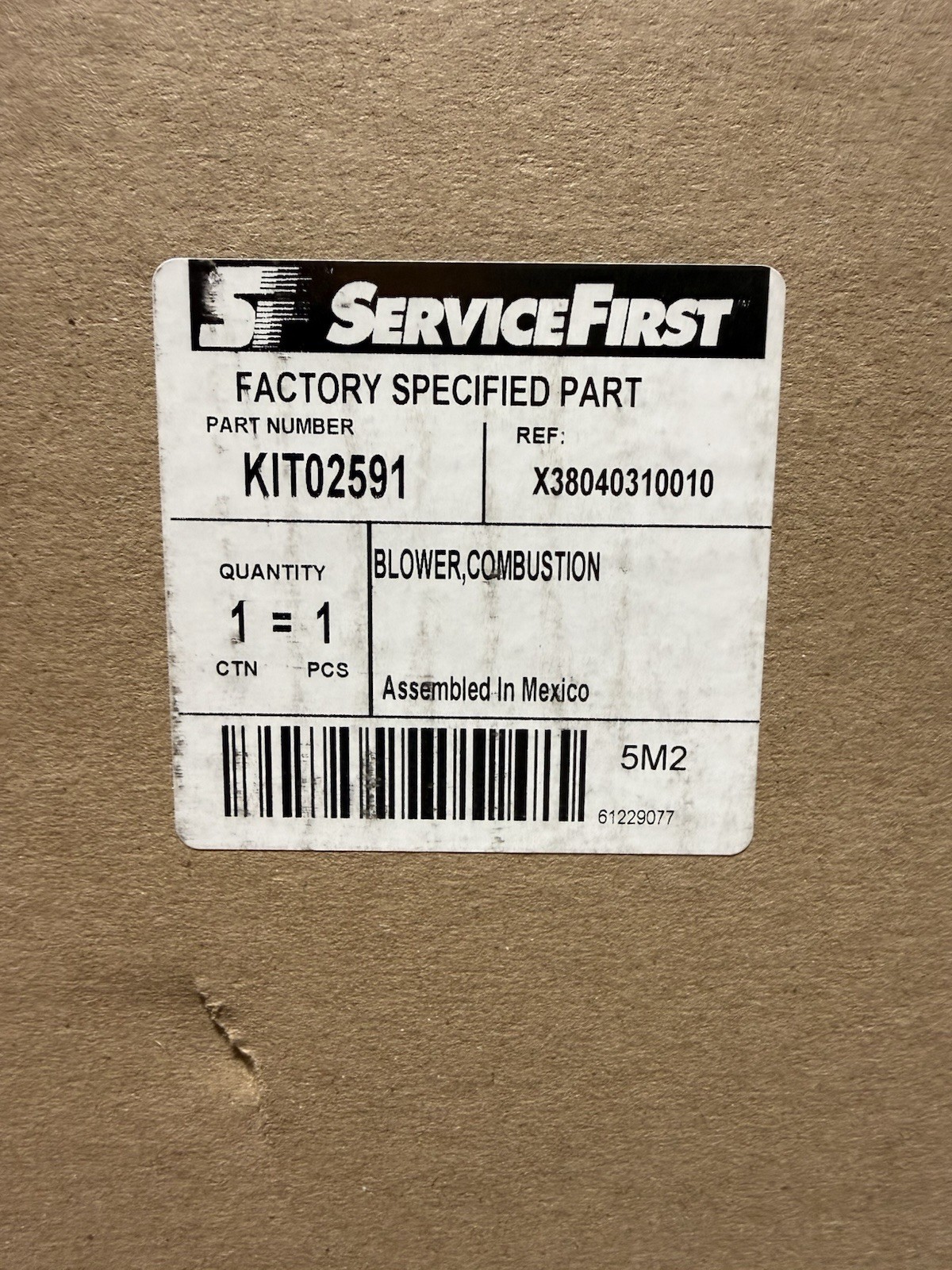 Trane American Standard KIT02591 Combustion Blower Assembly Kit (NEW) Trane American Standard KIT02591 Combustion Blower Assembly Kit (NEW)