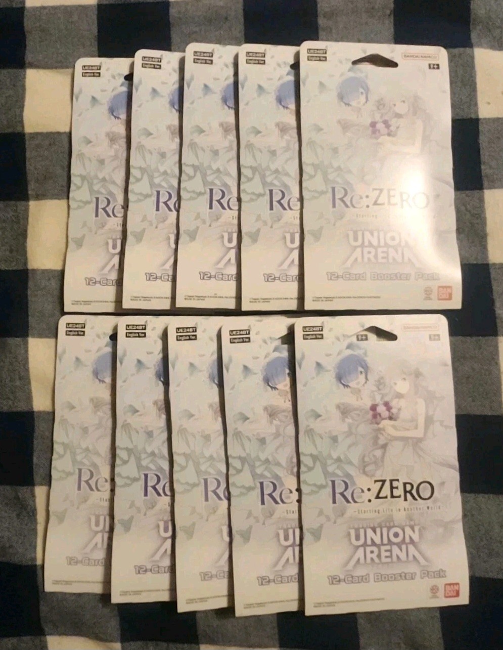 Lot×10 Re:ZERO Union Arena Sleeved Booster Packs UE24BT Starting Life Brand New Lot×10 Re:ZERO Union Arena Sleeved Booster Packs UE24BT Starting Life Brand New