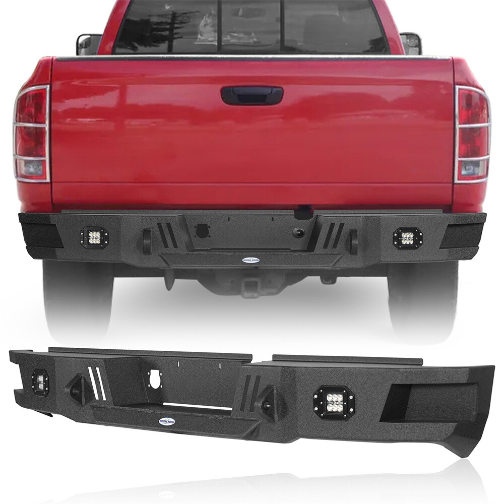 For 03-09 Dodge Ram 2500 3500 Heavy Duty Steel Rear Bumper w/Light & Corner Step For 03-09 Dodge Ram 2500 3500 Heavy Duty Steel Rear Bumper w/Light & Corner Step
