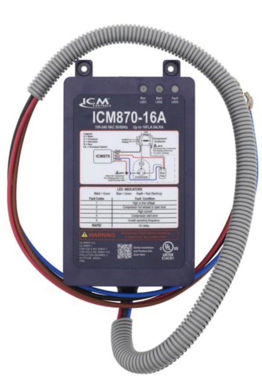 ICM Controls ICM870-16A Motor Soft Start Kit, 120-240V 16 Amp