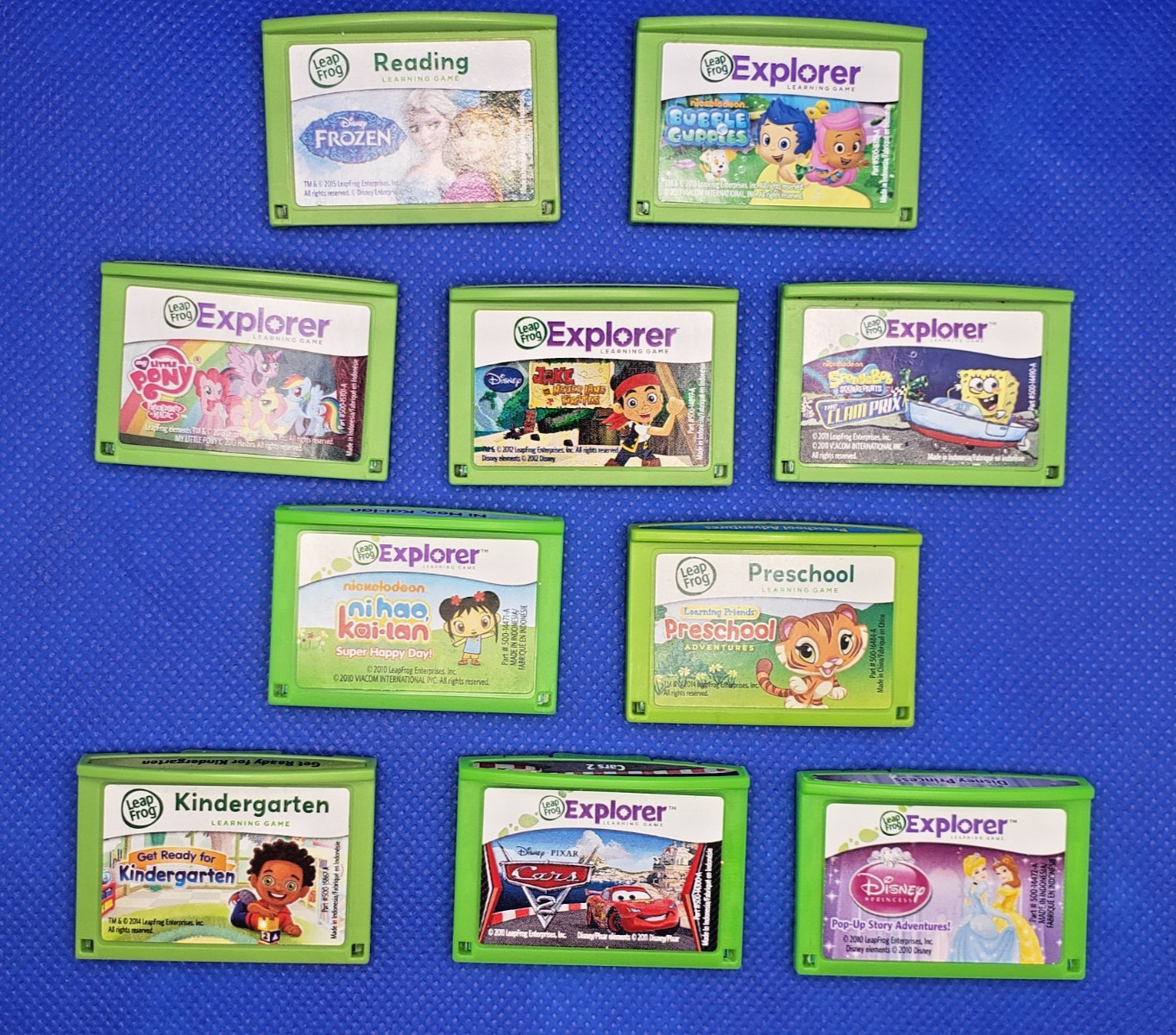 LeapFrog Leapster Explorer Lot of 10 Game Cartridges Game lot LeapPad 1 2 3 XDI