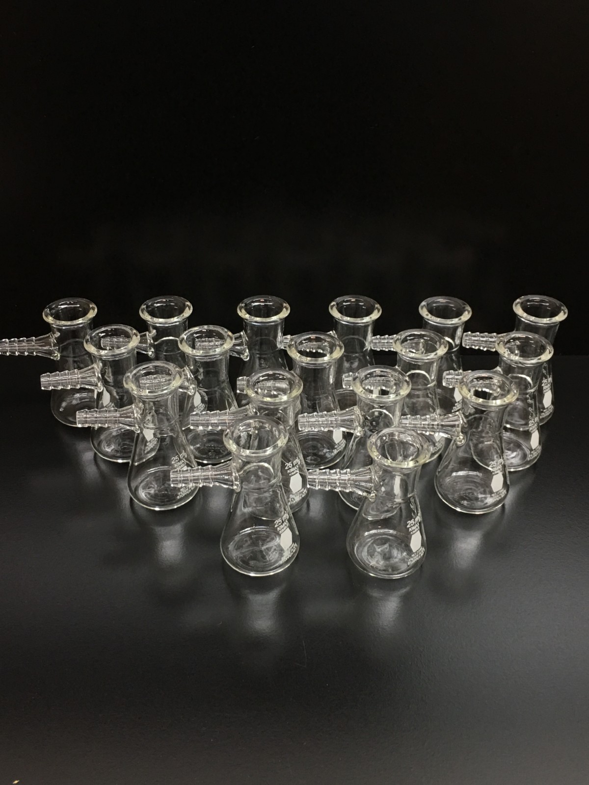 Kimble Kimax Cat No 27060-25 Filter Flask With Sidearm 25mL Lot 17 PCS