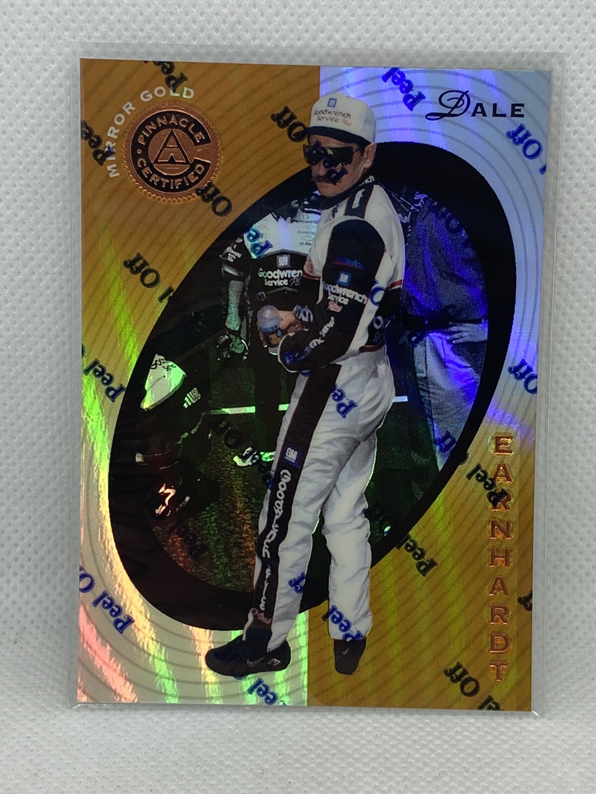 1997 Pinnacle DALE EARNHARDT Certified Mirror Gold #3 Un-Peeled Rare