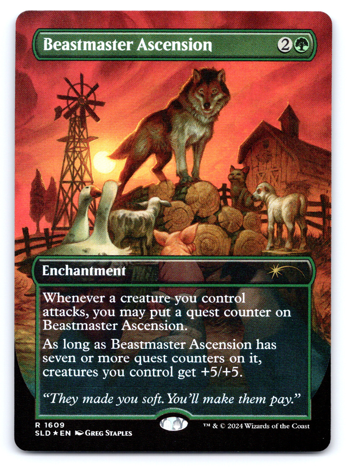 Beastmaster Ascension Foil - Secret Lair MTG Beastmaster Ascension Foil - Secret Lair MTG