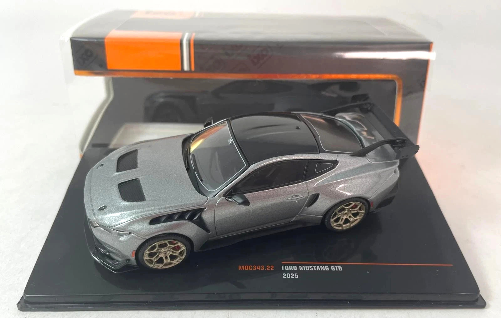 IXO scale 1/43 2025 Ford Mustang GTD Dark Horse Metallic Grey MOC343.22 IXO scale 1/43 2025 Ford Mustang GTD Dark Horse Metallic Grey MOC343.22