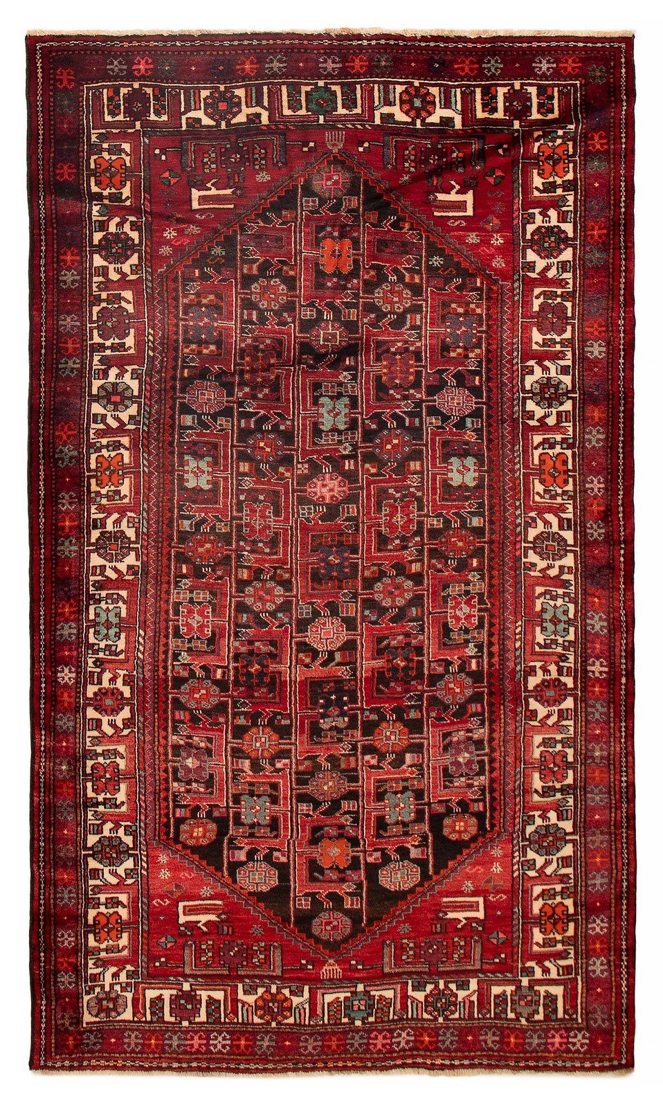 Vintage Hand-Knotted Area Rug 5'3