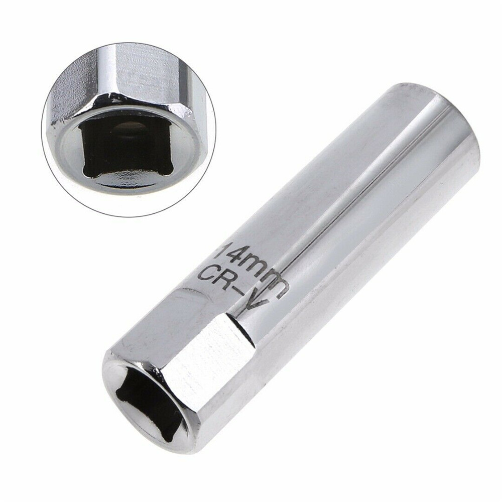 14mm 12 Point Thin walled Magnetic Spark Plug Socket 3/8