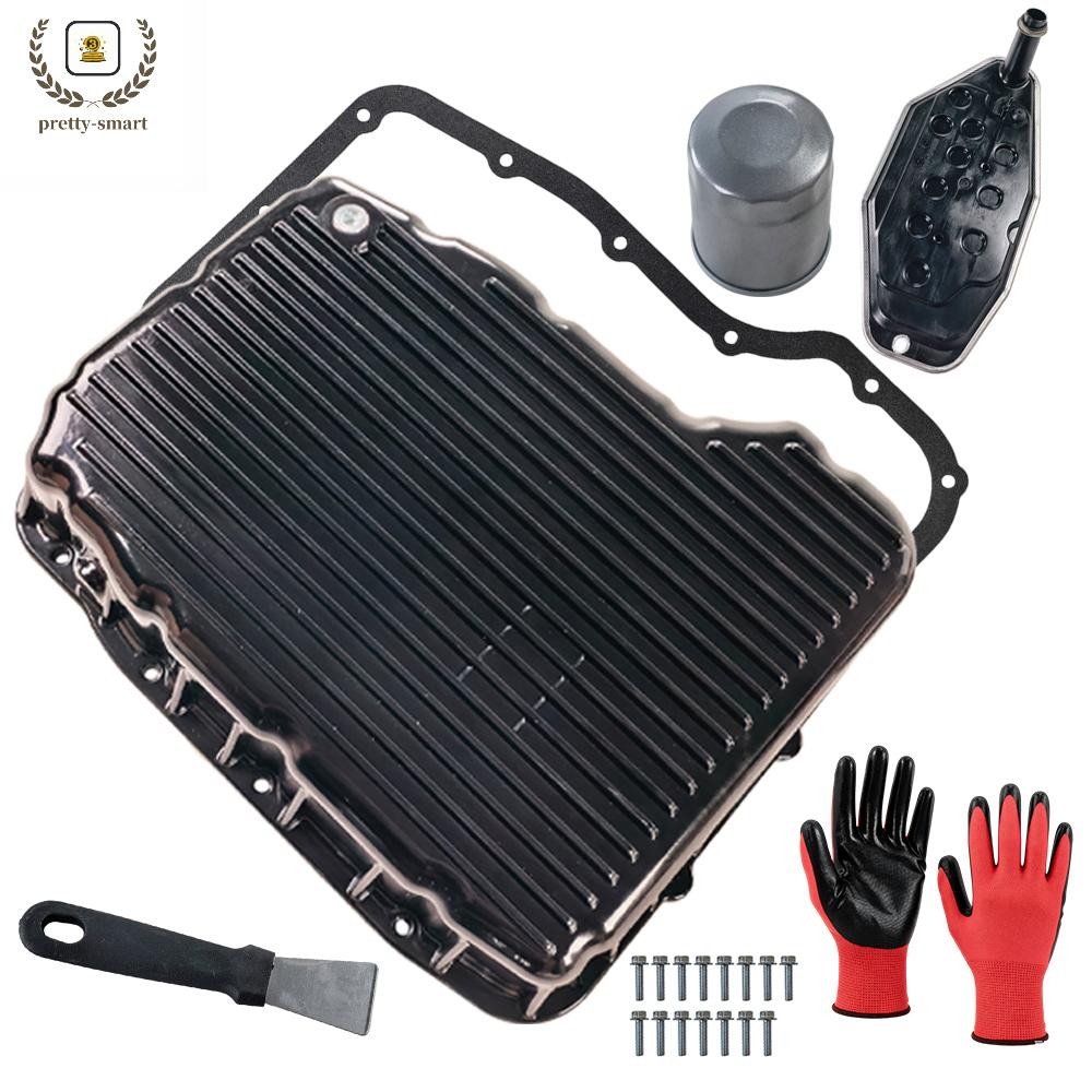 Aluminum Transmission Pan Filter Gasket Kit fit RAM 2500 3500 6.7L 68RFE 07.5-24 Aluminum Transmission Pan Filter Gasket Kit fit RAM 2500 3500 6.7L 68RFE 07.5-24