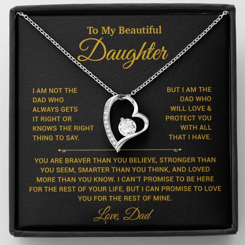 To My Daughter Necklace, Gift for Daughter from Dad, Father Daughter Necklace To My Daughter Necklace, Gift for Daughter from Dad, Father Daughter Necklace