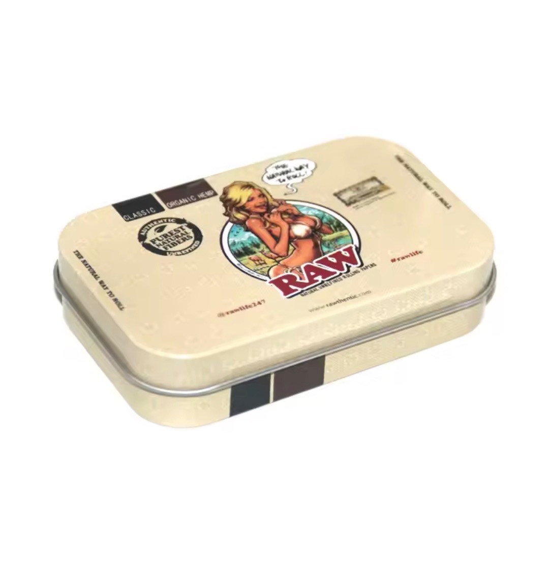 RAW Girl Special Edition Metal Storage Tin | Limited Rolling Accessory Case
