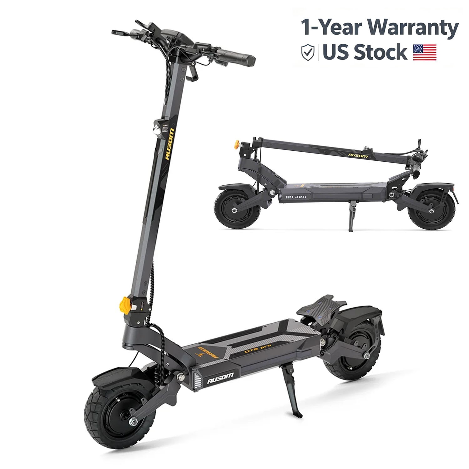 Ausom DT2 Pro Electric Scooter Adult,2*1100W Motor,E-Scooters,71 Miles Max Range
