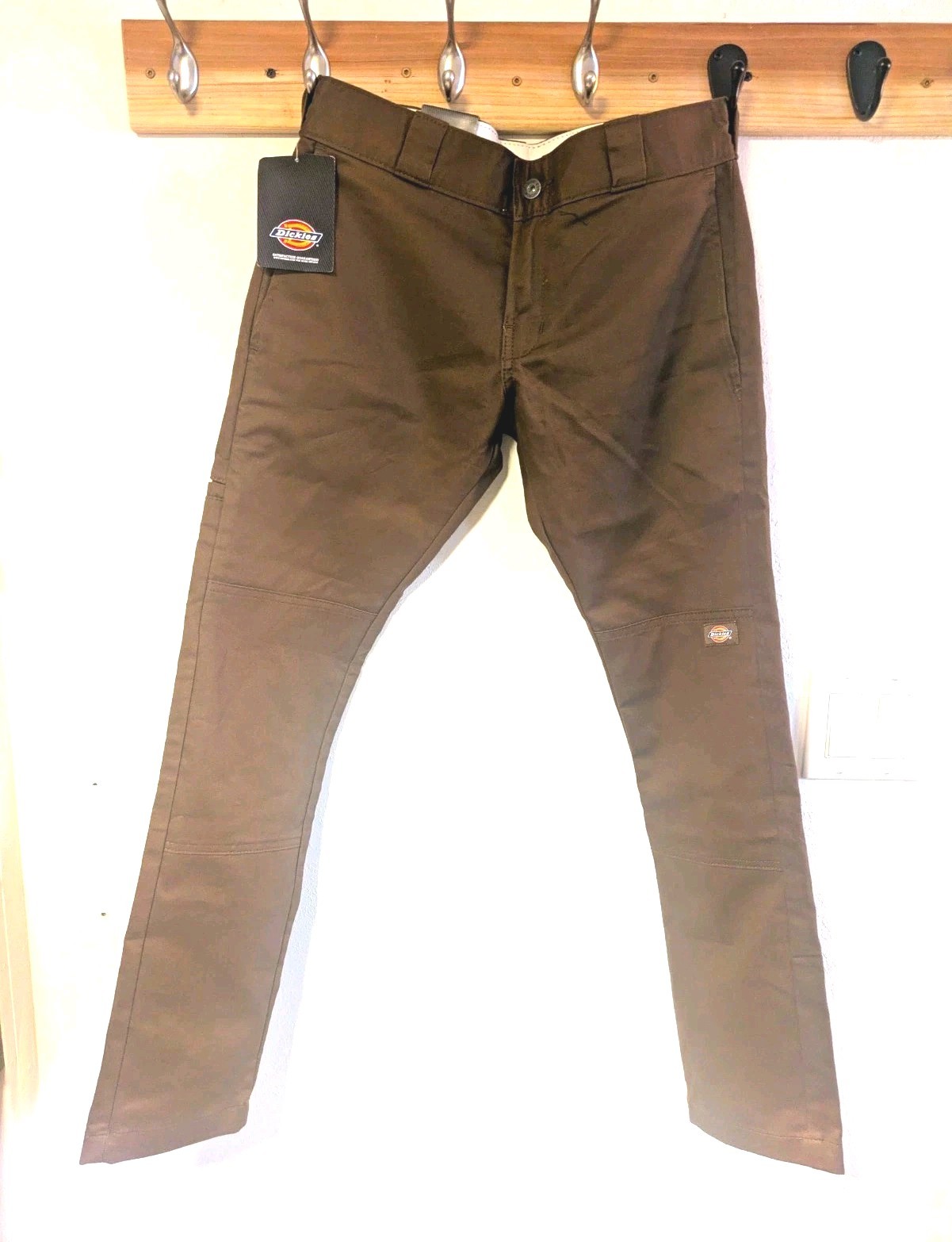 Dickies WP811TB Men's Twill Work Pants Skinny Fit Straight Leg Brown 29x30 Dickies WP811TB Men's Twill Work Pants Skinny Fit Straight Leg Brown 29x30
