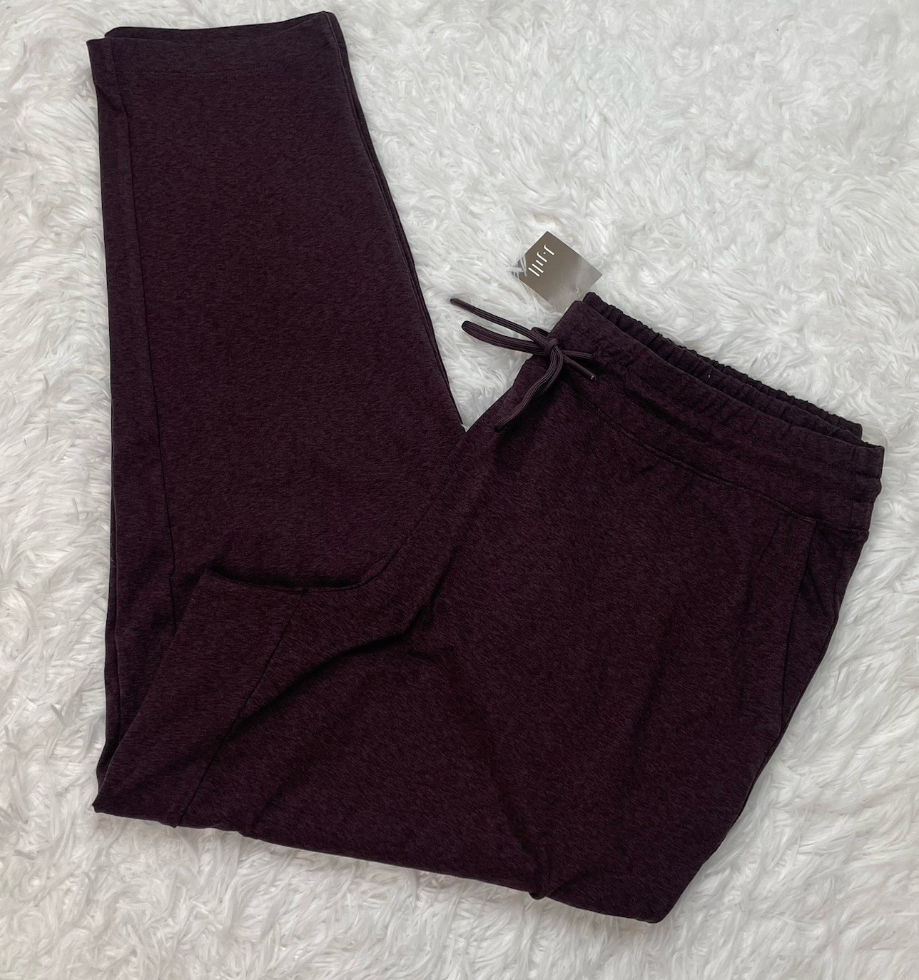 J. Jill Fit Womens Size M Medium Purple Lounge Pants Straight Leg Pockets Active J. Jill Fit Womens Size M Medium Purple Lounge Pants Straight Leg Pockets Active