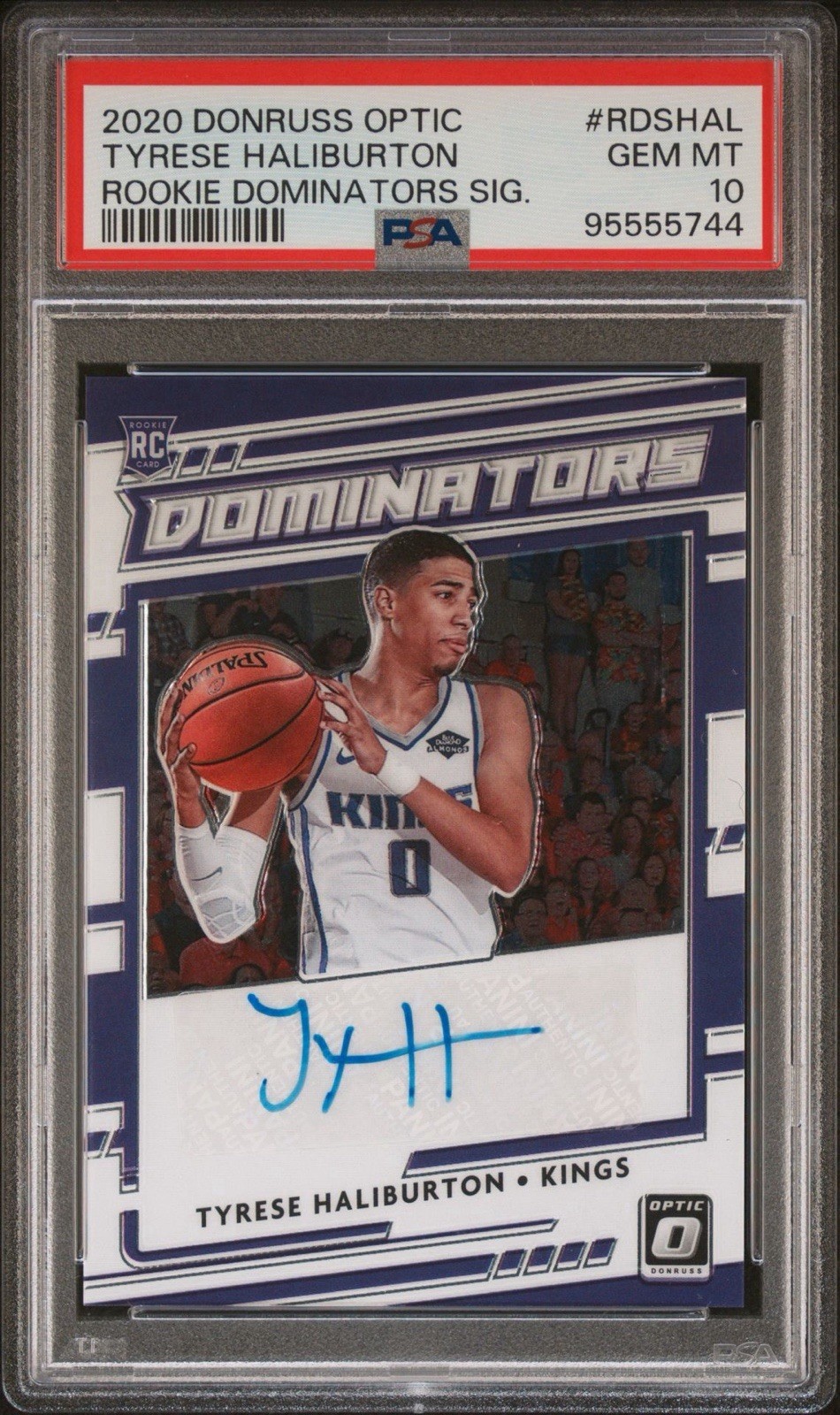 2020-21 Panini Donruss Optic Tyrese Haliburton RC Auto /99 PSA 10 #RDS-HAL 2020-21 Panini Donruss Optic Tyrese Haliburton RC Auto /99 PSA 10 #RDS-HAL