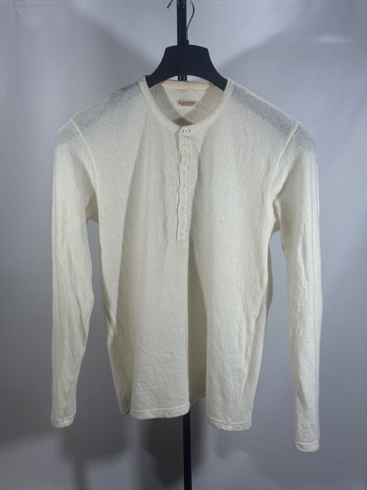 KAPITAL Wool Sweater 1/3 Bottom Made in Japan White Size M Men’s KAPITAL Wool Sweater 1/3 Bottom Made in Japan White Size M Men’s