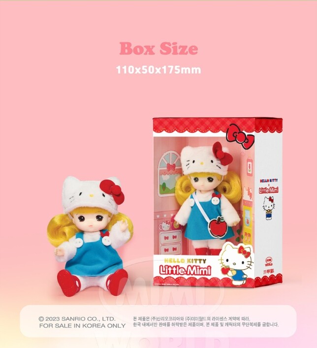 Sanrio X Little Mimi  6 Characters Doll Figure Officially licensed