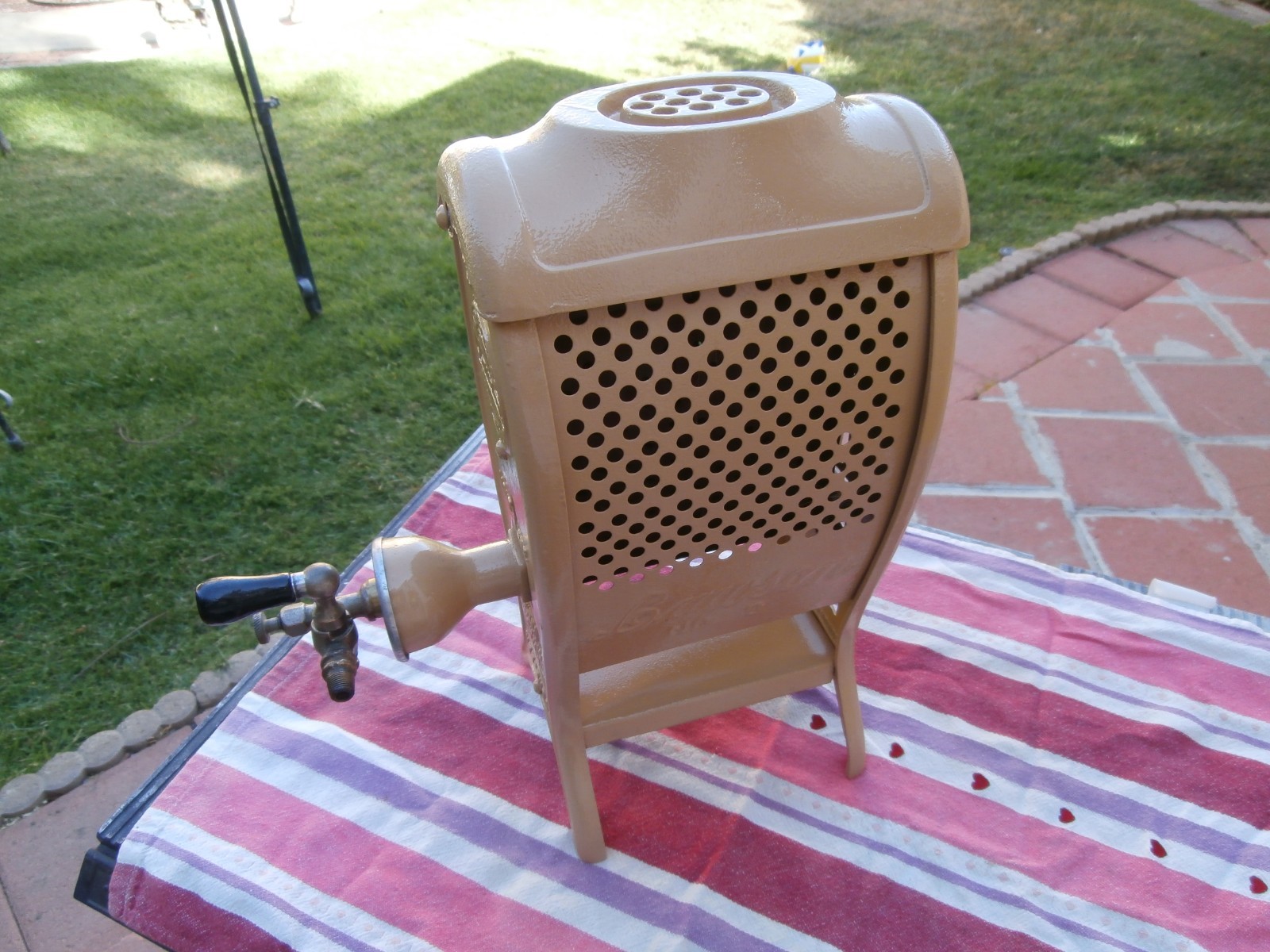 Antique Fully Restored Lawson Cast Iron Space Room Heater Pat\'d 1918 WWI Era 