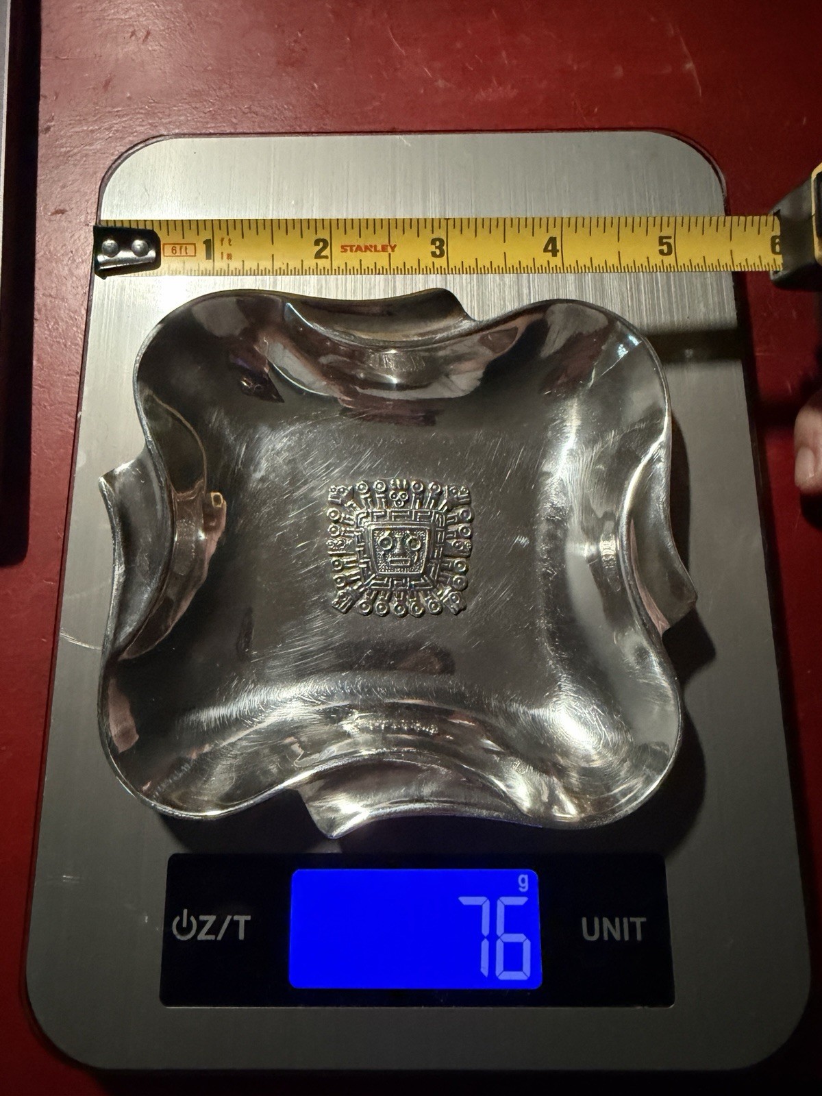 Peruvian Industria Peruana 925 Sterling Silver Bowl/Dish/Ashtray MCM Vintage Peruvian Industria Peruana 925 Sterling Silver Bowl/Dish/Ashtray MCM Vintage