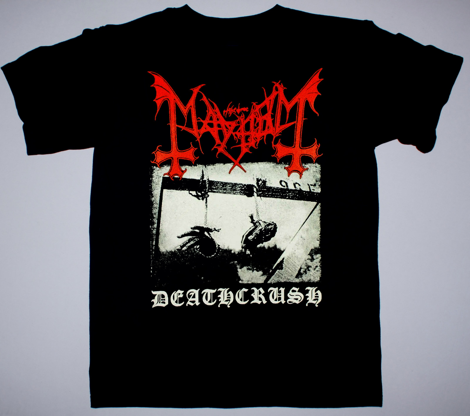 Vtg Mayhem Band Deathcrush Cotton Black All Size Unisex Shirt JJ80