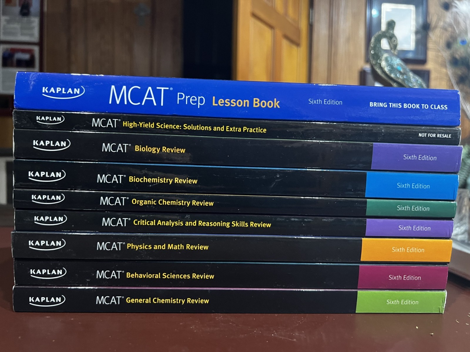 Kaplan MCAT Prep Lesson Book and Eight Study Books- 6th Edition Entire Set Kaplan MCAT Prep Lesson Book and Eight Study Books- 6th Edition Entire Set