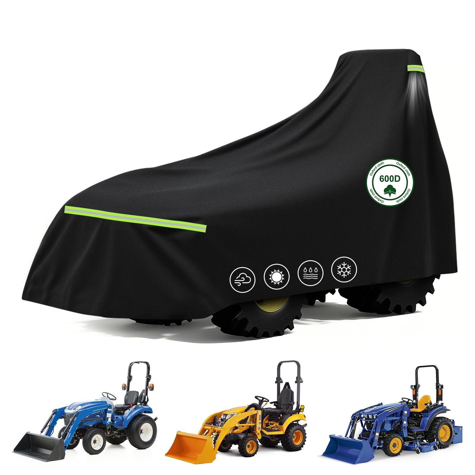Tractor Cover Waterproof Heavy Duty, 600D Oxford Cloth with Air Vents, Tracto... Tractor Cover Waterproof Heavy Duty, 600D Oxford Cloth with Air Vents, Tracto...