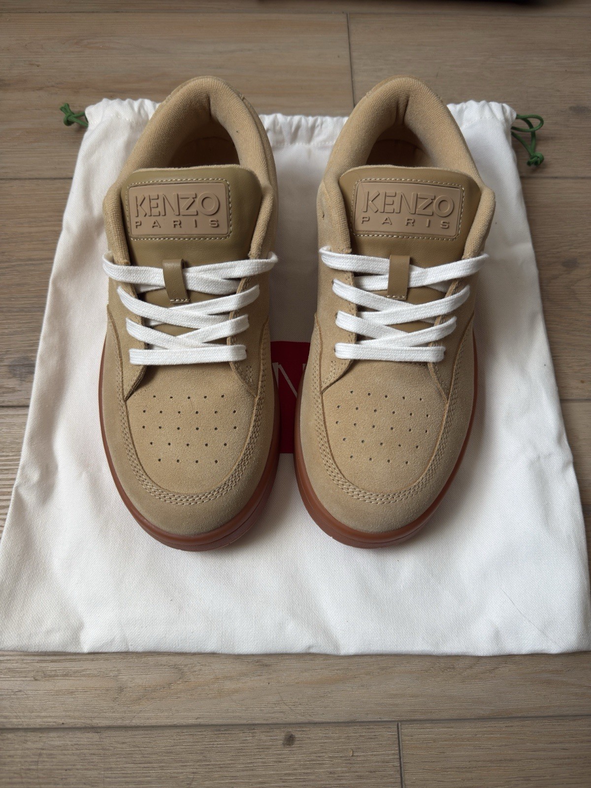 Kenzo Men\'s Tan and Cream Trainers Kenzo Men\'s Tan and Cream Trainers