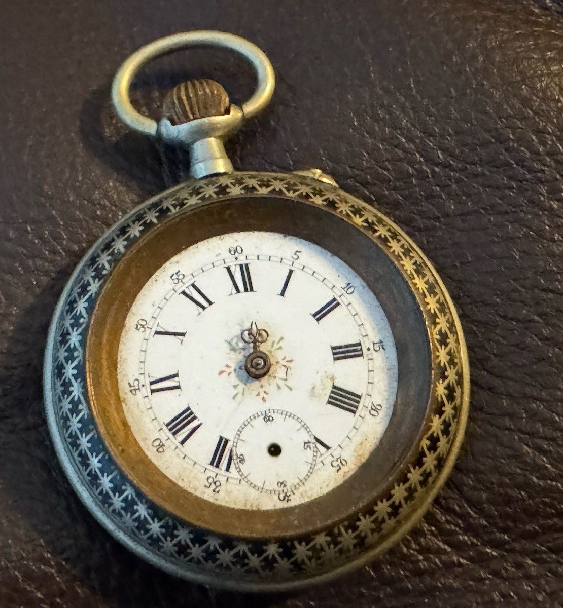 Rare Antique Diogene Silver Tone 44mm Pocket Watch For parts Or Repair Rare Antique Diogene Silver Tone 44mm Pocket Watch For parts Or Repair