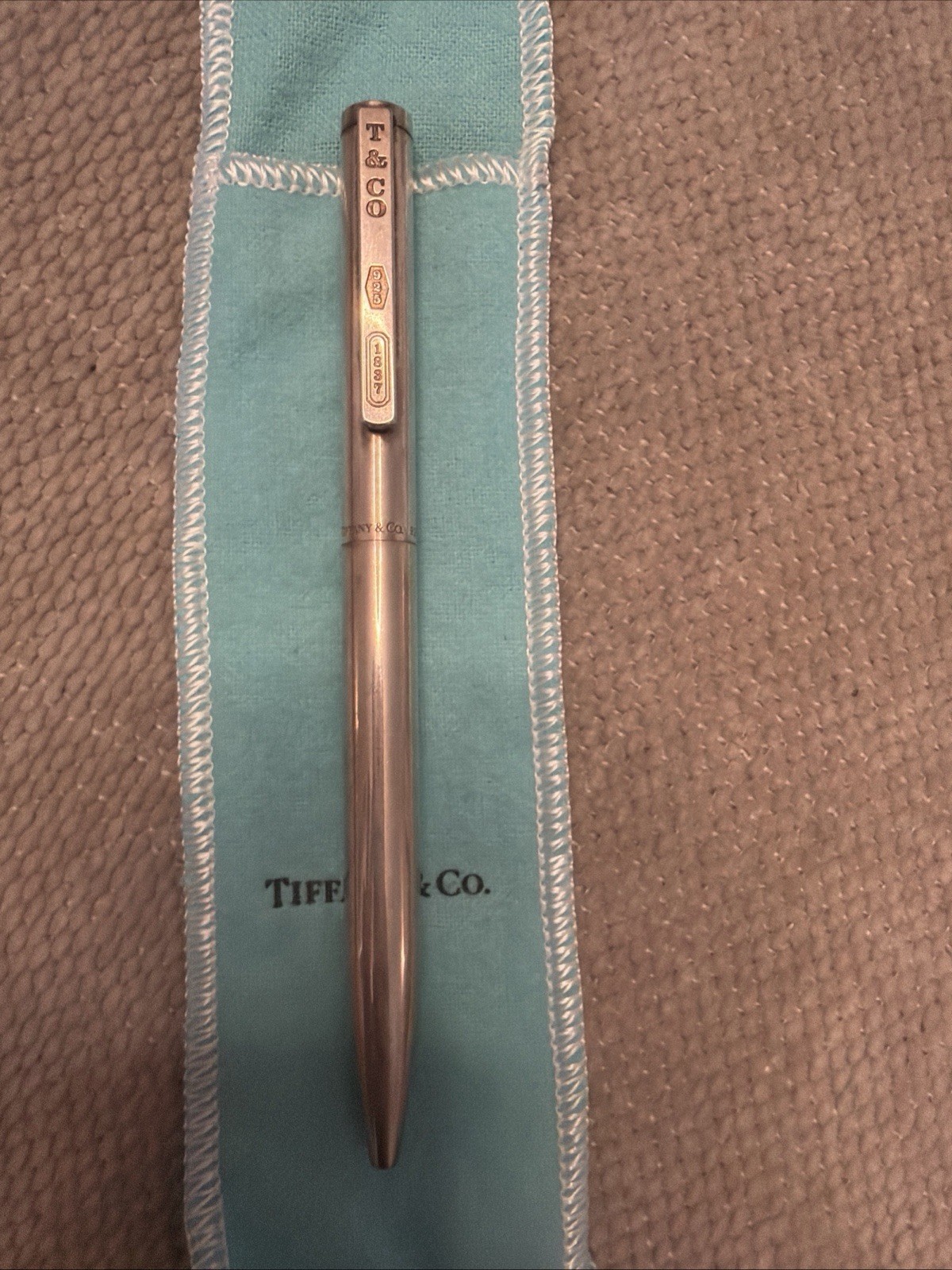 *RARE* Tiffany & Co. Sterling Silver .925 1837 Model Retractable ballpoint Pen *RARE* Tiffany & Co. Sterling Silver .925 1837 Model Retractable ballpoint Pen