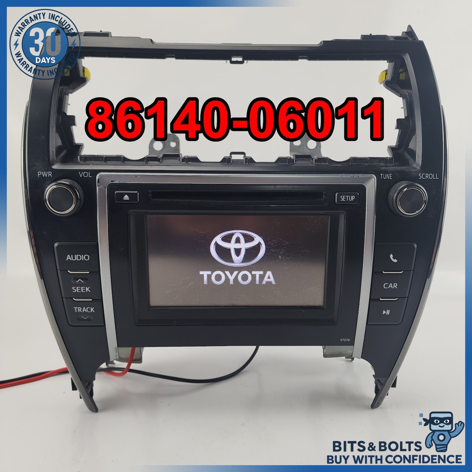 2012-2014 Toyota Camry Radio Player Info Display Screen 86140-06011 ID 57012 OEM