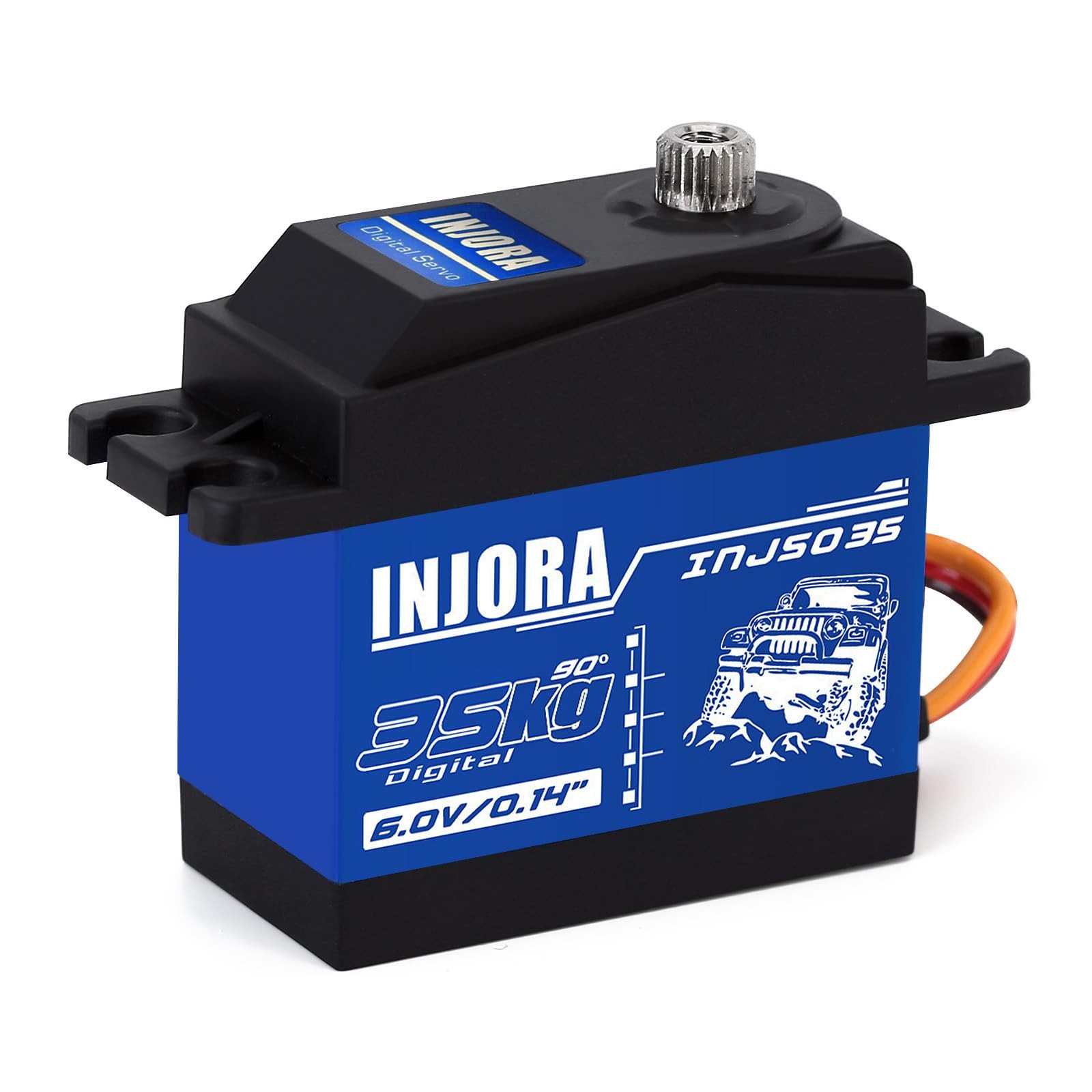 INJORA INJS035 35KG High Torque Waterproof Digital Servo for SCX10 TRX4 INJORA INJS035 35KG High Torque Waterproof Digital Servo for SCX10 TRX4
