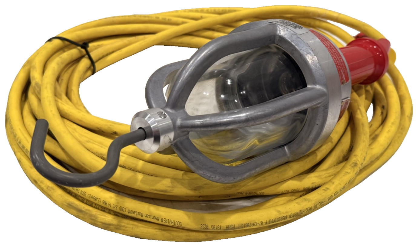 NEW DANIEL WOODHEAD 61430 HAZARDOUS DUTY HAND LAMP EXPLOSION PROOF HANGING LIGHT NEW DANIEL WOODHEAD 61430 HAZARDOUS DUTY HAND LAMP EXPLOSION PROOF HANGING LIGHT