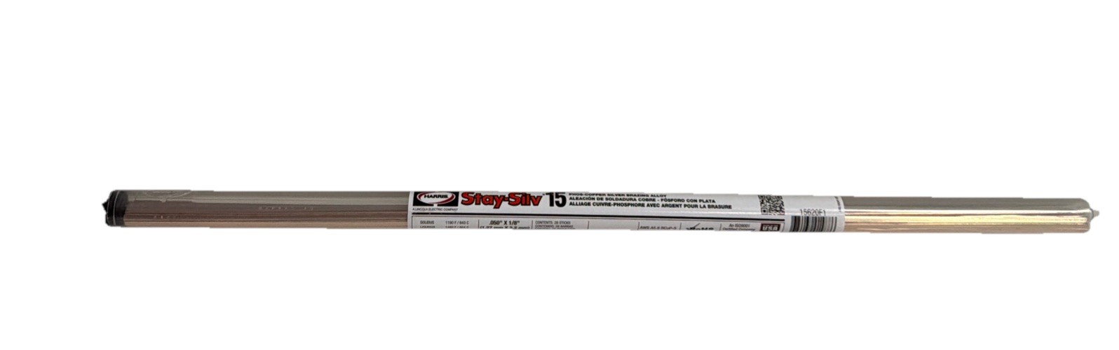 Harris Stay Silv 15 15% Silver Brazing Alloy Rods HVAC Grade 1LB 28 Rods 