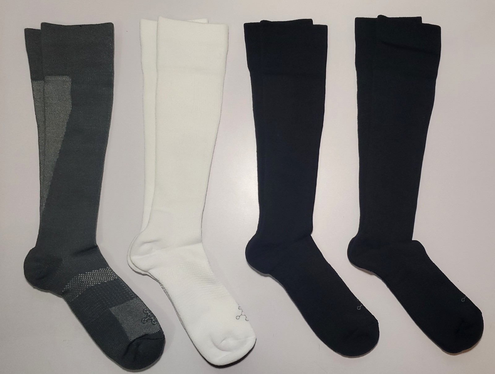 Tommie Copper Compression Socks Size L Large Unisex Mens 12-14.5 OTC Lot of 4