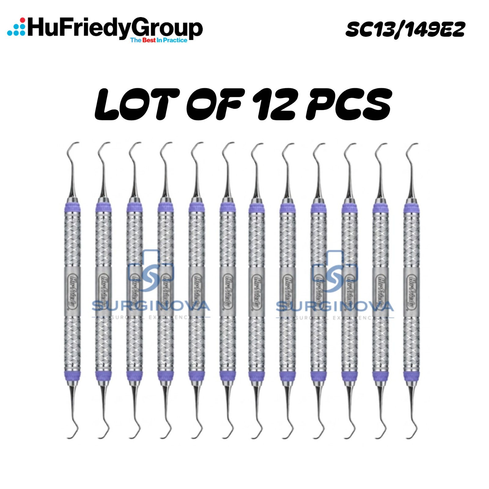 Hu-Friedy SC13/149E2 Everedge 2.0 #13/14 Double End Columbia Curette #9 Handle