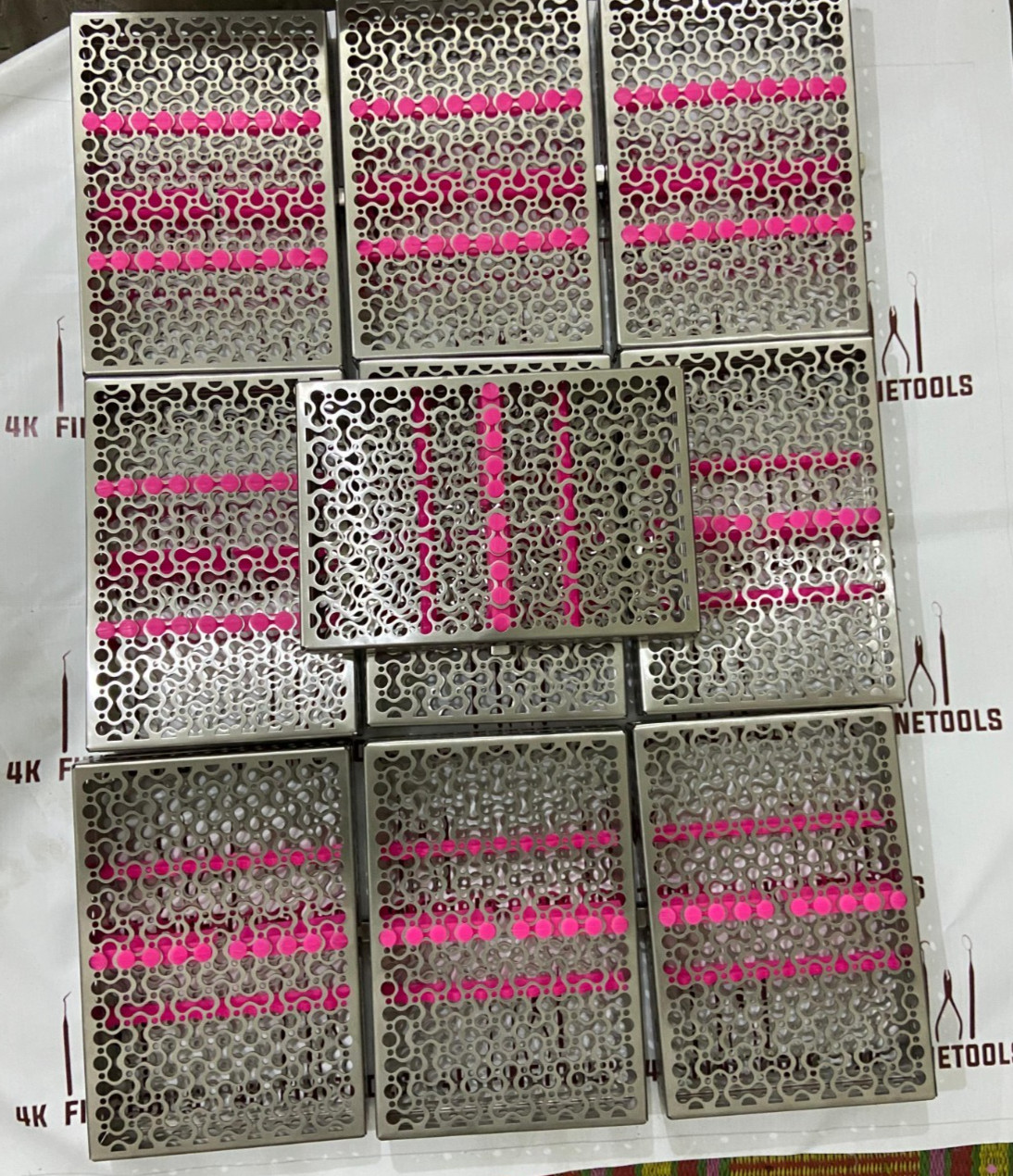 Lot of 10 Hu Friedy sterilization cassettes Lot of 10 Hu Friedy sterilization cassettes