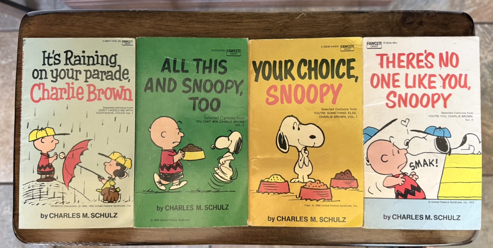 Lot Of 4 Peanuts Charlie Brown Vintage Books by Charles M Schulz 60-70s Snoopy Lot Of 4 Peanuts Charlie Brown Vintage Books by Charles M Schulz 60-70s Snoopy