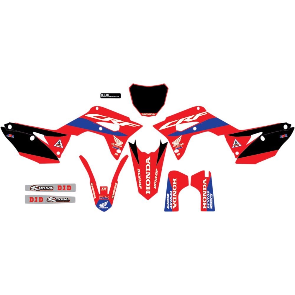 D\'cor Visuals Complete Graphic Kit Honda CRF 250R 2019-2021 D\'cor Visuals Complete Graphic Kit Honda CRF 250R 2019-2021
