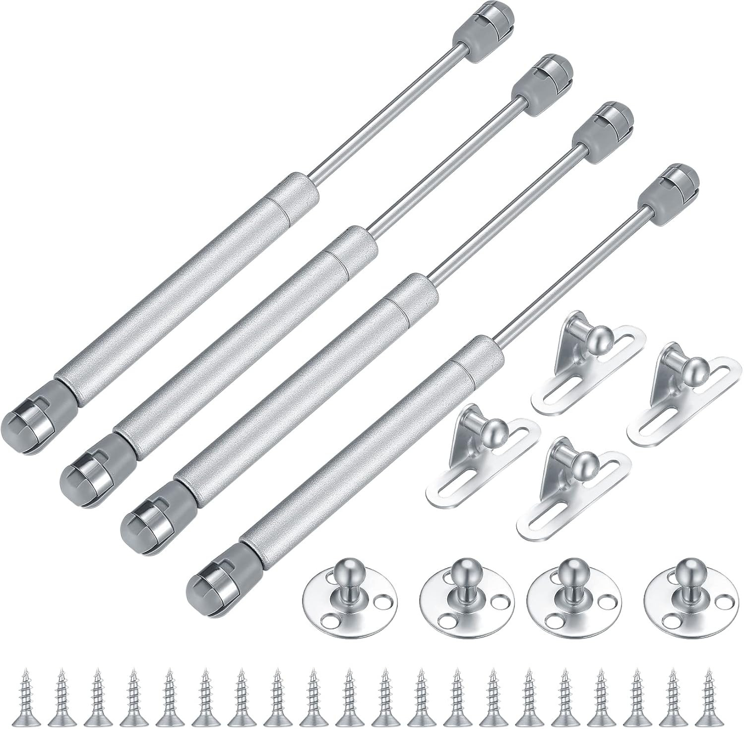 4 Pcs Gas Springs,100N/22.5Lb Gas Struts Lift Supports,Gas Shocks, Soft Close 4 Pcs Gas Springs,100N/22.5Lb Gas Struts Lift Supports,Gas Shocks, Soft Close