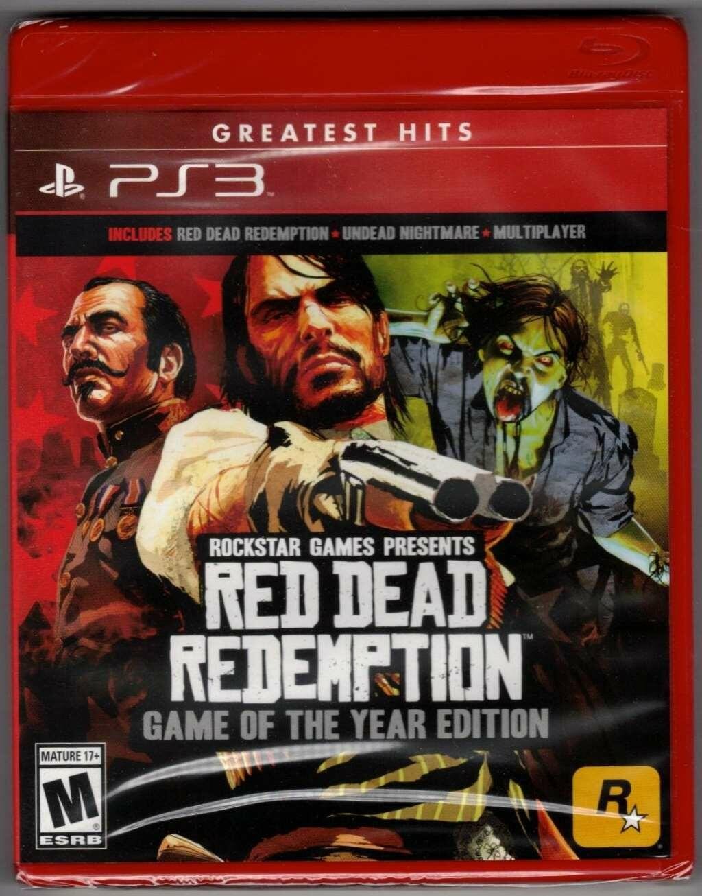 Red Dead Redemption Game of the Year (Greatest Hits) PS3 (Brand New Factory Seal Red Dead Redemption Game of the Year (Greatest Hits) PS3 (Brand New Factory Seal