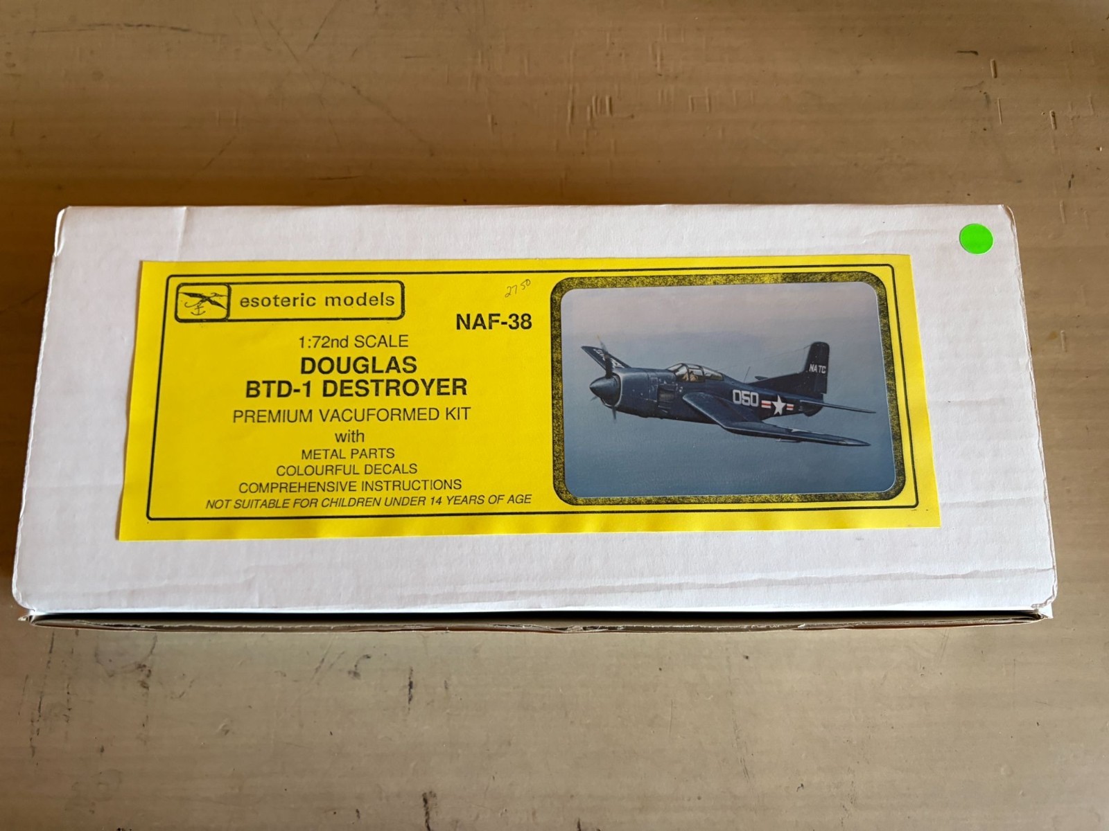 Esoteric Models 1/72 Douglas BTD-1 Destroyer Vacuformed US Navy Model Kit NAF-38