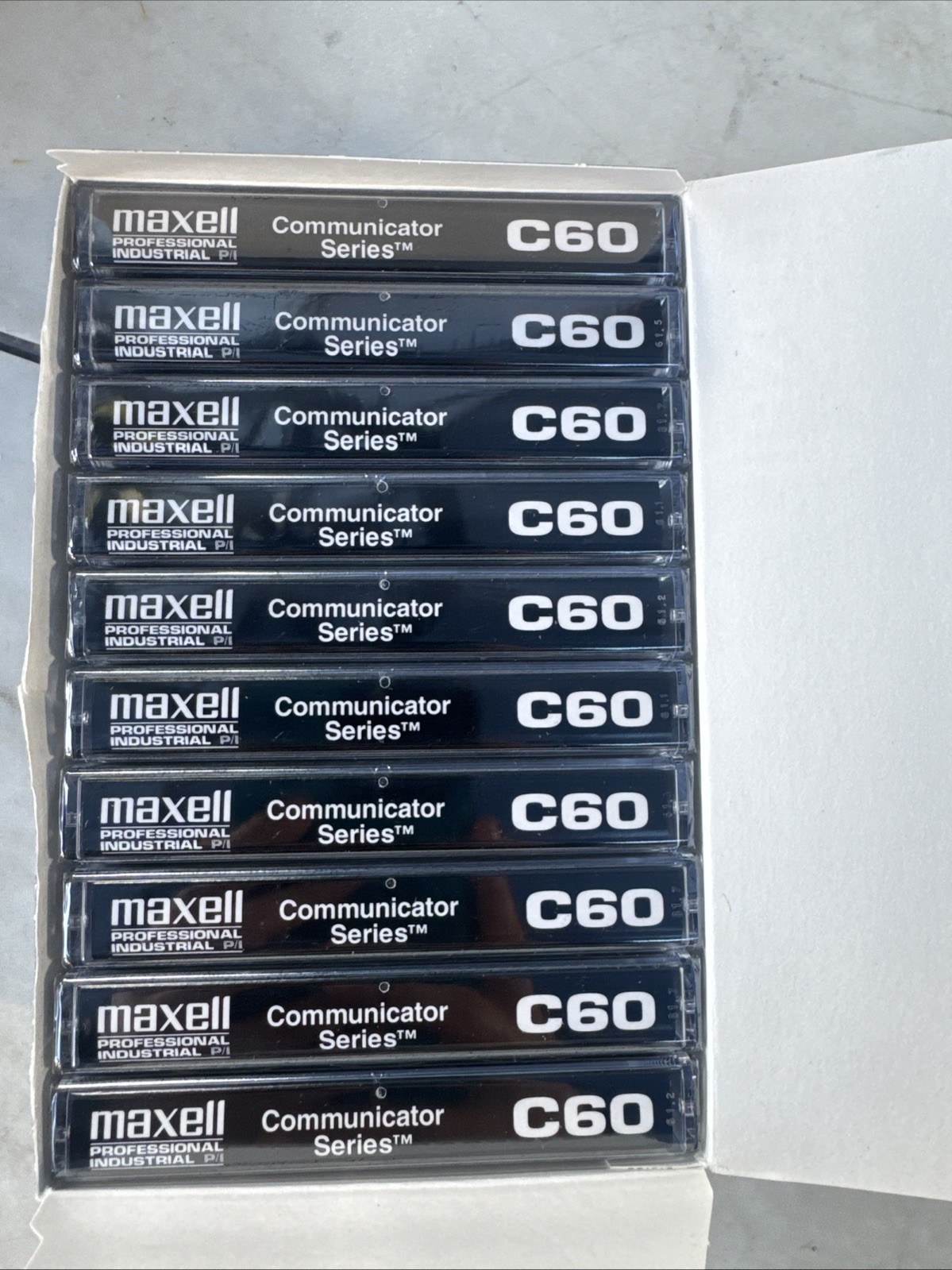 Maxell Communicator Series C60 Professional Industrial Cassette Tapes Lot of 10 Maxell Communicator Series C60 Professional Industrial Cassette Tapes Lot of 10