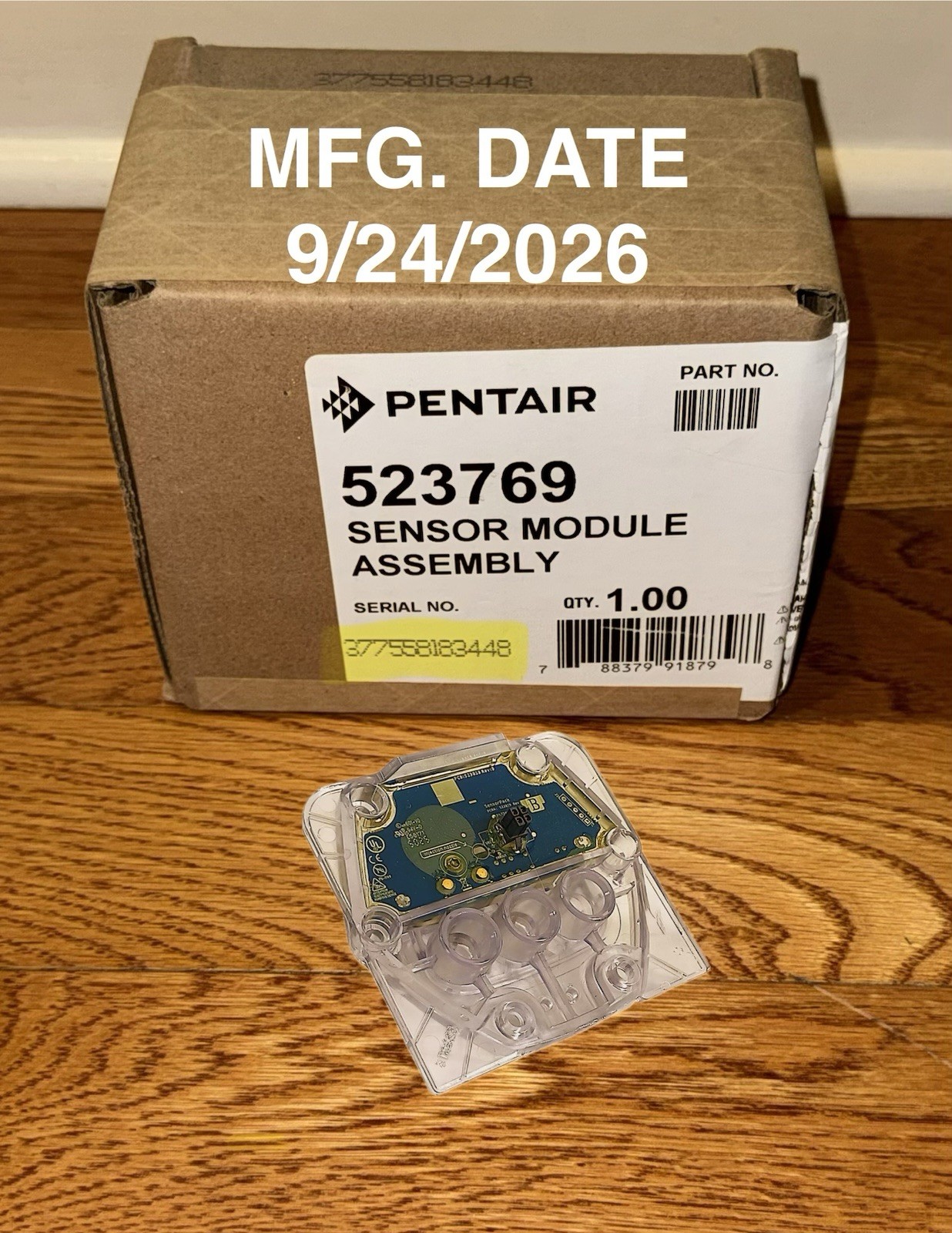 Pentair 523769 IntellichlorPlus/LT IC40 Flow/salt Sensor Module MFG.Date 9/24/26