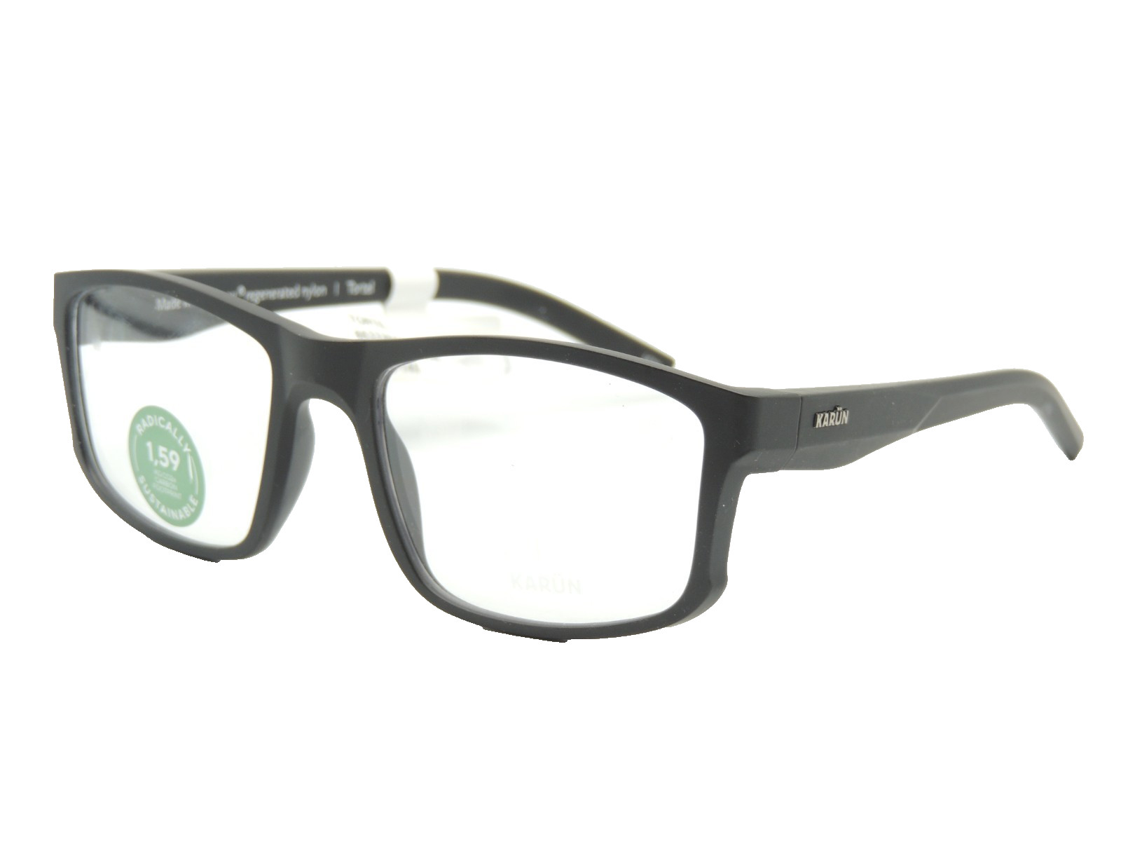 Karun KAOF 0111 Tortel Matte Black Eyeglass Frames 55 19 145 Karun KAOF 0111 Tortel Matte Black Eyeglass Frames 55 19 145
