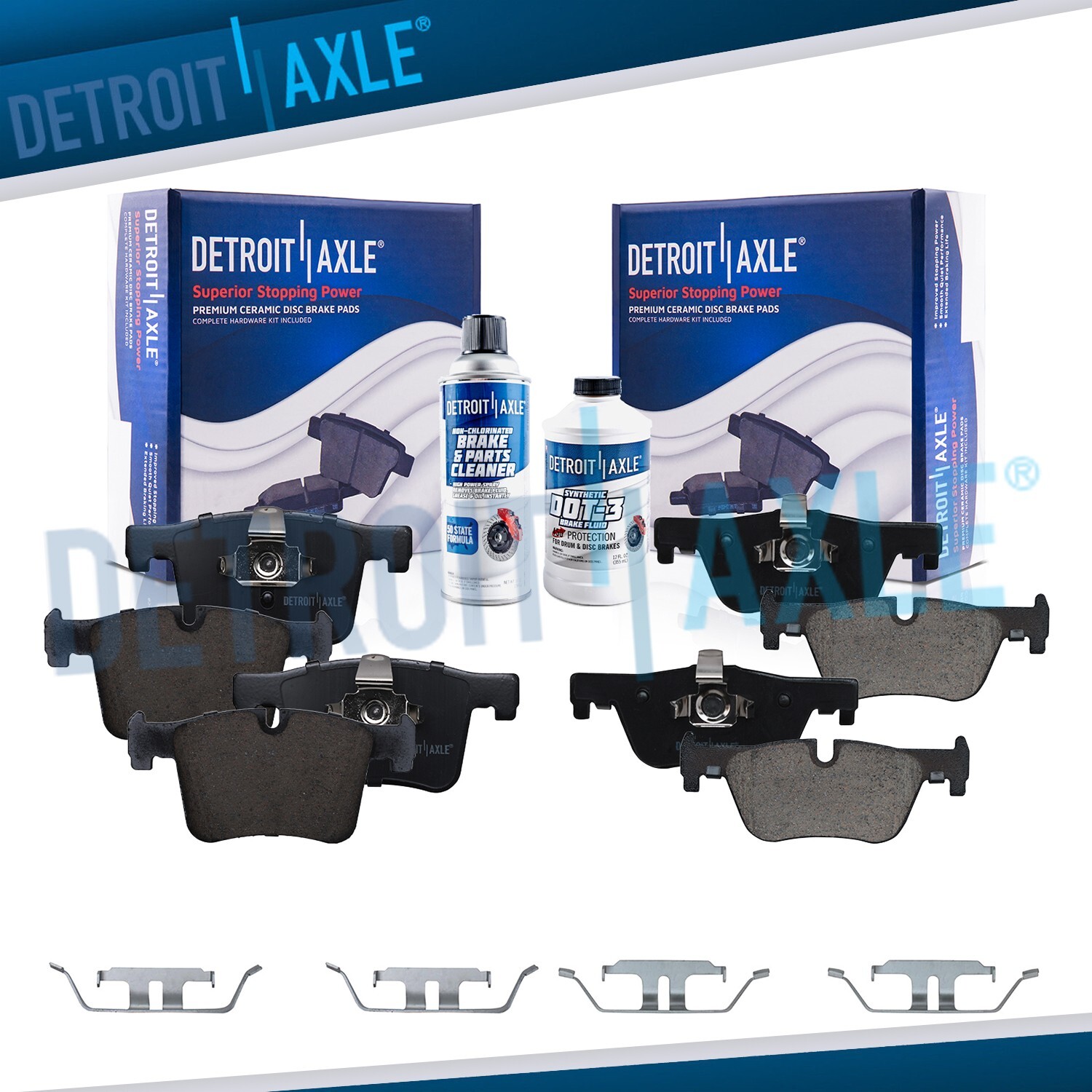 Front Rear Ceramic Brake Pads for BMW 228i 230i 320i 328i 330i 428i 430i xDrive