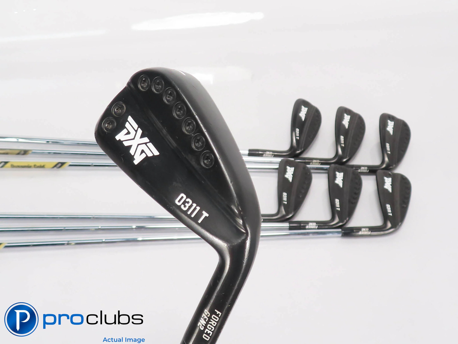 PXG 0311T Gen2 Black 4-PW Iron Set - DG TI S400 Stiff Flex Steel +3/4