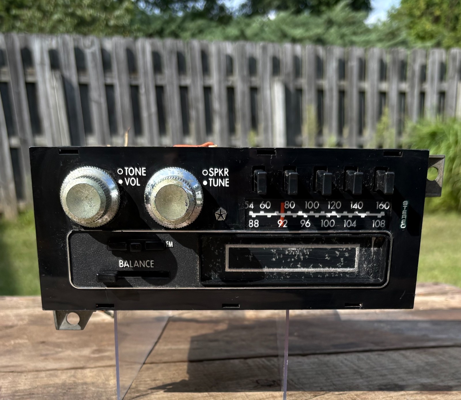 Mopar Chrysler 1975-80 AM/FM 8-Track Stereo Radio ~ Untested