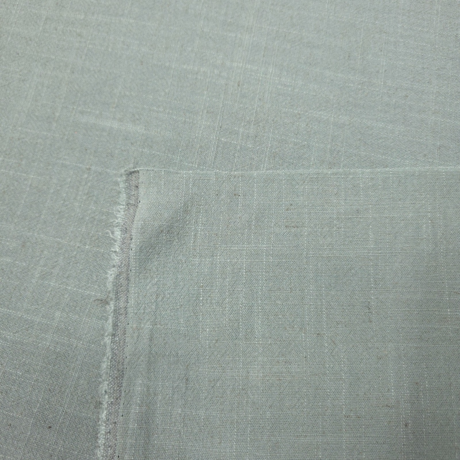 Pastel Mint Sage Green Rustic Linen Rayon Fabric 54\