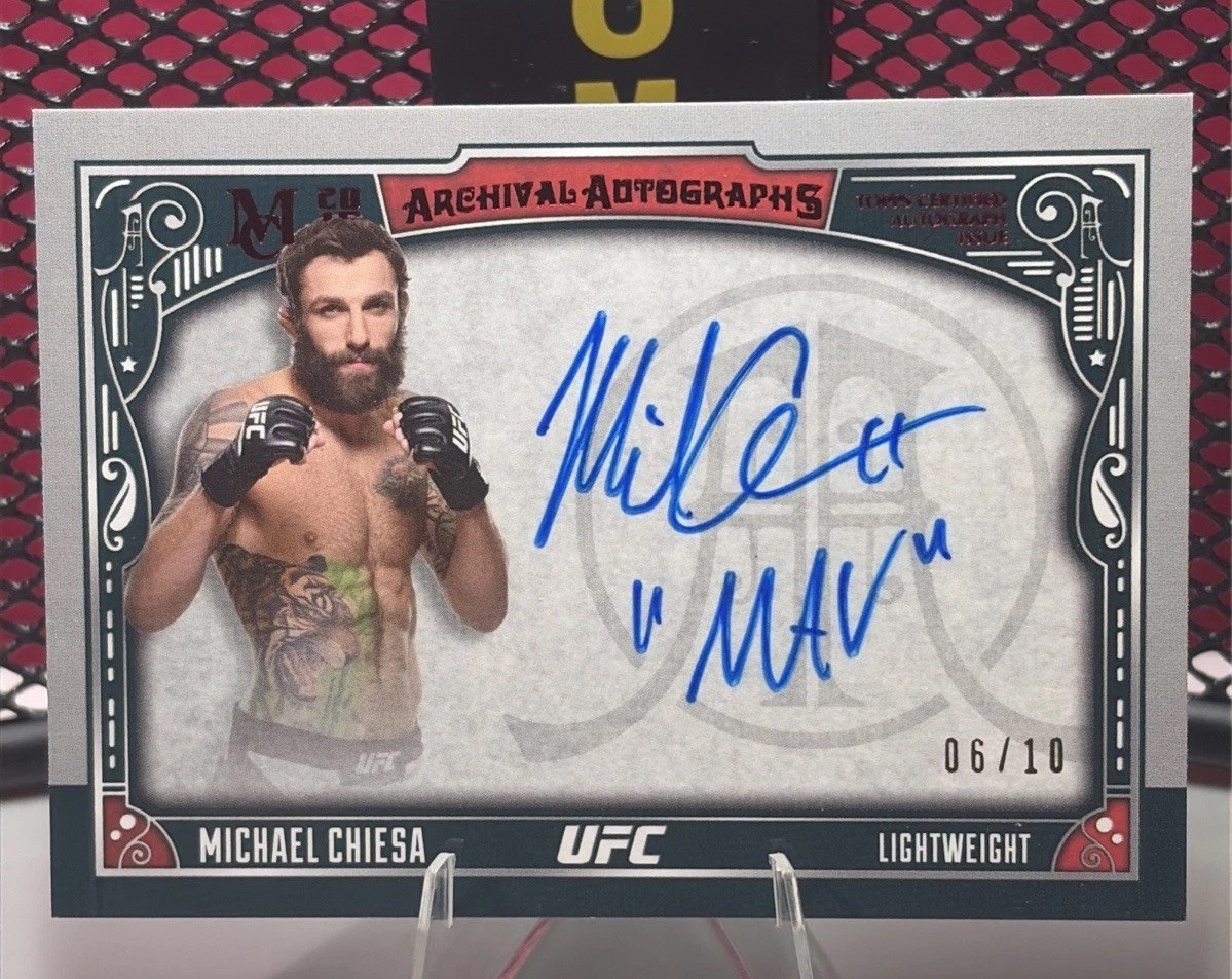 2016 Topps UFC Museum Collection Michael Chiesa Auto /10 Archival Autographs