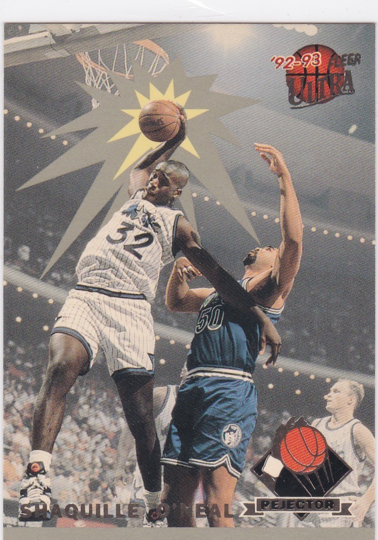 SHAQUILLE O\'NEAL ROOKIE CARD Shaq 1992/93 Fleer Ultra REJECTORS INSERT Magic RC