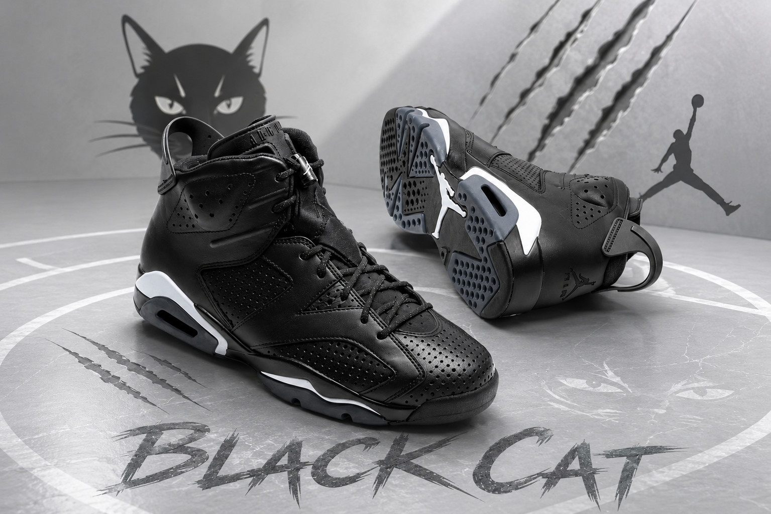 Jordan 6 Retro Black Cat Men\'s Size US 7-12 NEW
